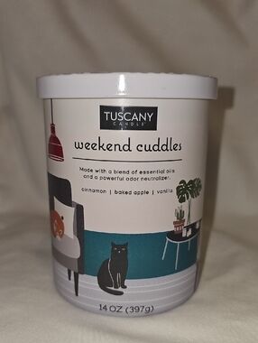 Tuscany Candle Pet Odor Control 2-Wick Candle, Weekend Cuddles, 14 oz